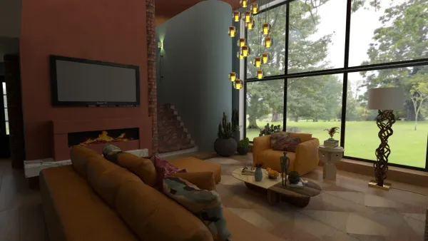 Claude for interior design, 3D render created by Moonface with Planner 5D