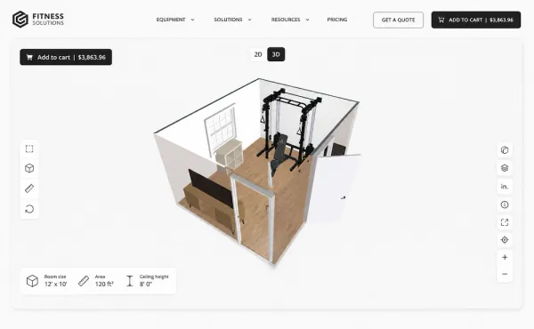 2D and 3D gym planner.