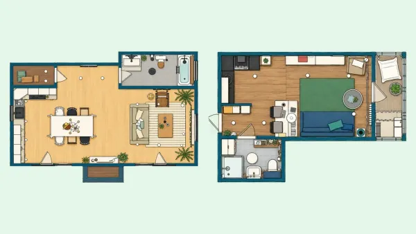 Studio apartment layout ideas
