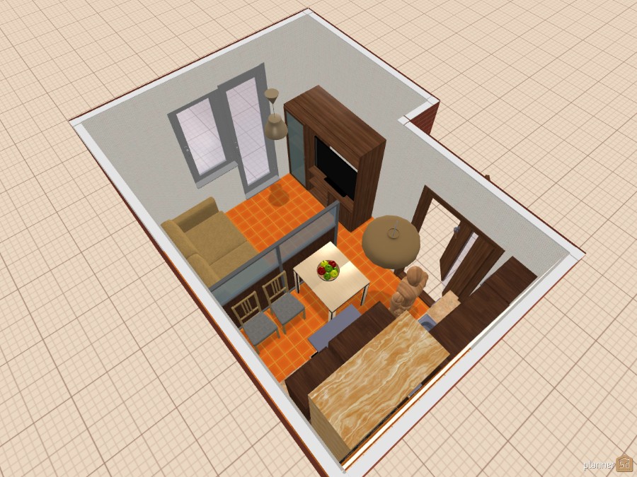 Попробовала соорудить кухню