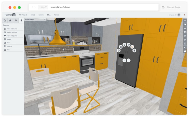 Projete Com Seu Navegador Planner 5D