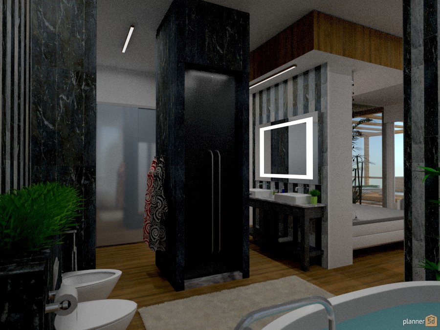 Attico Camera Da Letto Con Bagno A Vista Idee Per Appartamenti Svetlana Baitchourina