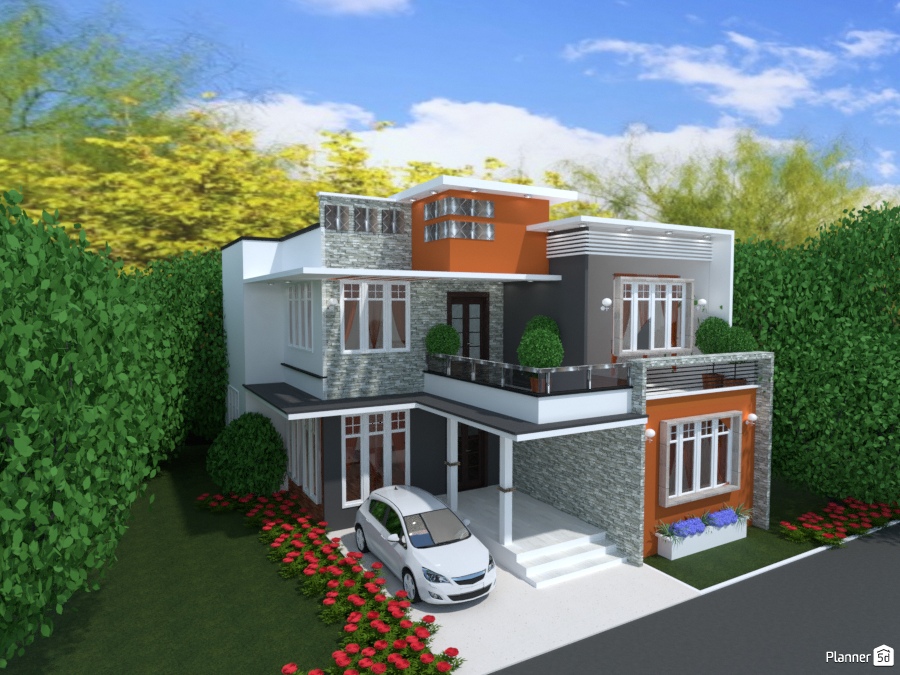 Modelo Casa Dos Plantas Ideas Para Casas Planner 5d