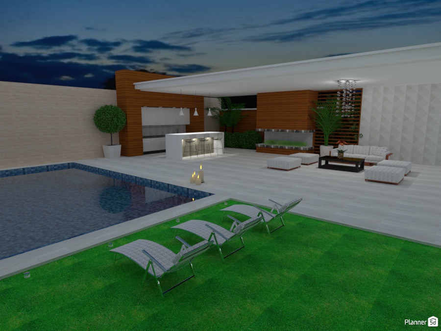 Terraza Con Piscina Idee Per Il Terrazzo Planner 5d