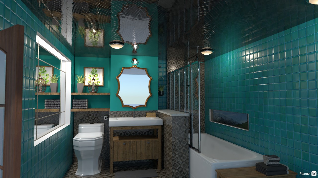 Green Bathroom Free Online Design 3d House Ideas Zhaobin By Planner 5d