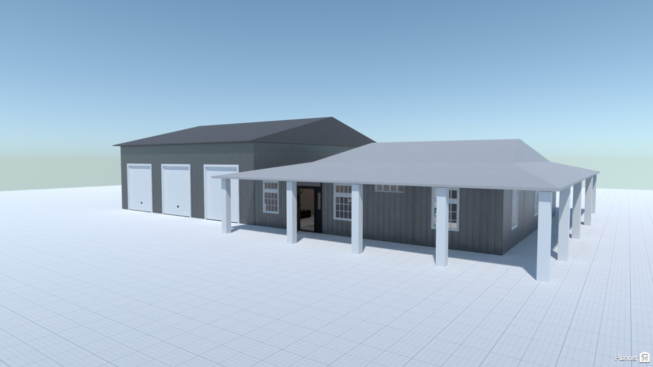 Barndominium Free Online Design 3D House Ideas adio1787 by Planner 5D